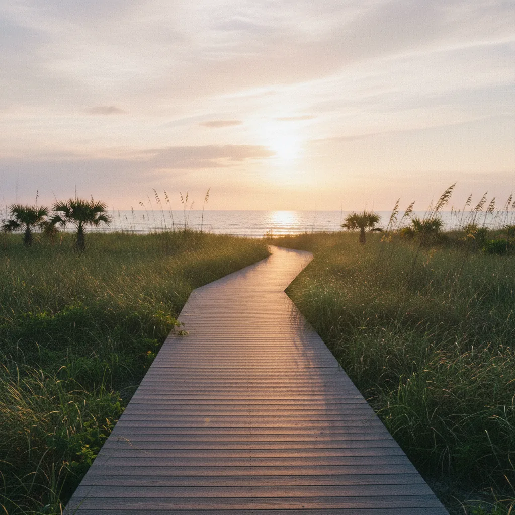A calm, sunlit path representing a straightforward ordering process